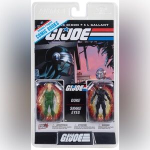 GI Joe Page Punchers 2 pack Action Figures with 2 Comic Books Brand New